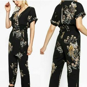ZARA Floral Jumpsuit